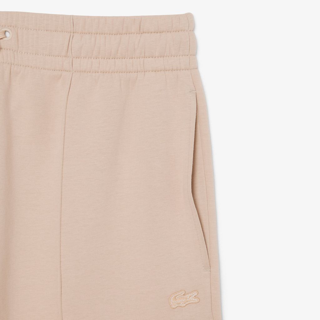 Quần Nỉ Lacoste Nữ Ống Rộng Chất Liệu Jersey
