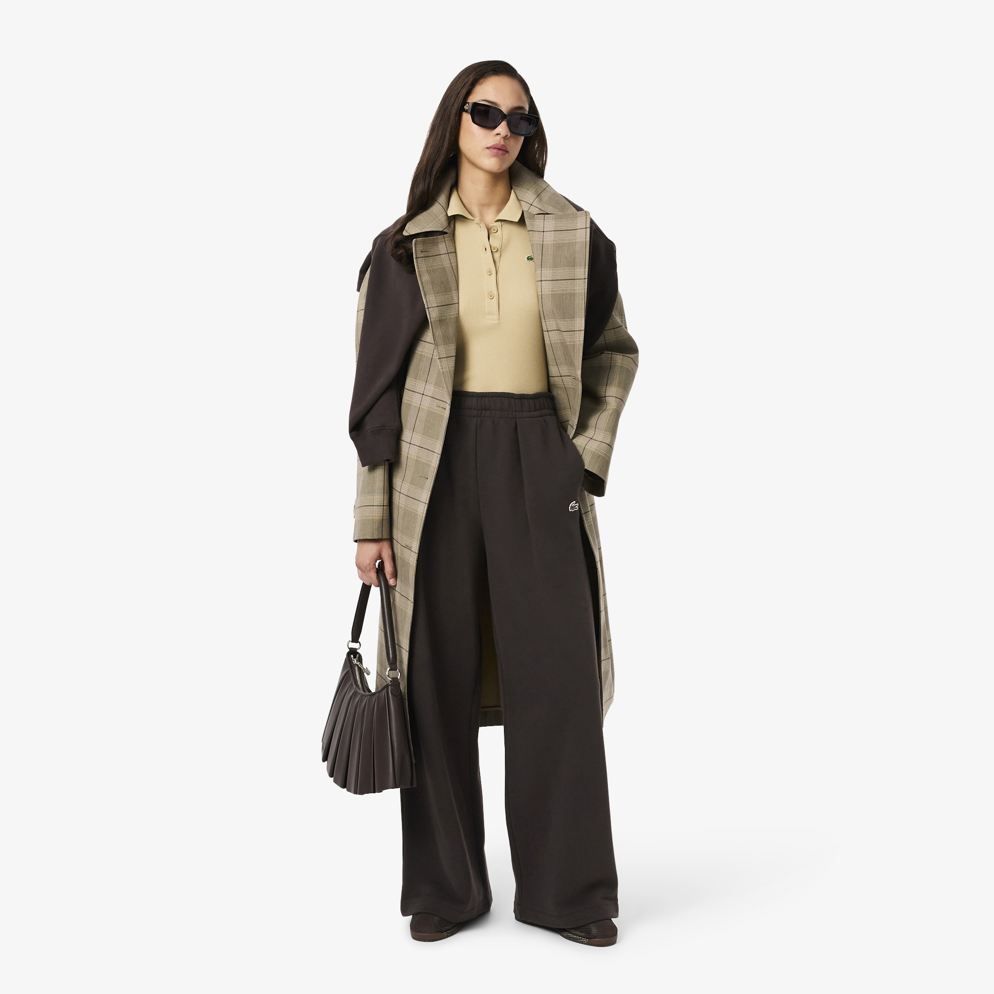 Quần Nỉ Lacoste Nữ Dáng Rộng Vừa Vặn