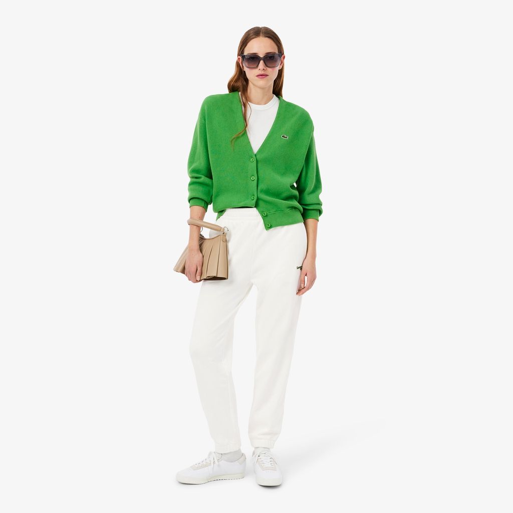 Quần Nỉ Lacoste Nữ Ống Đứng Có Logo