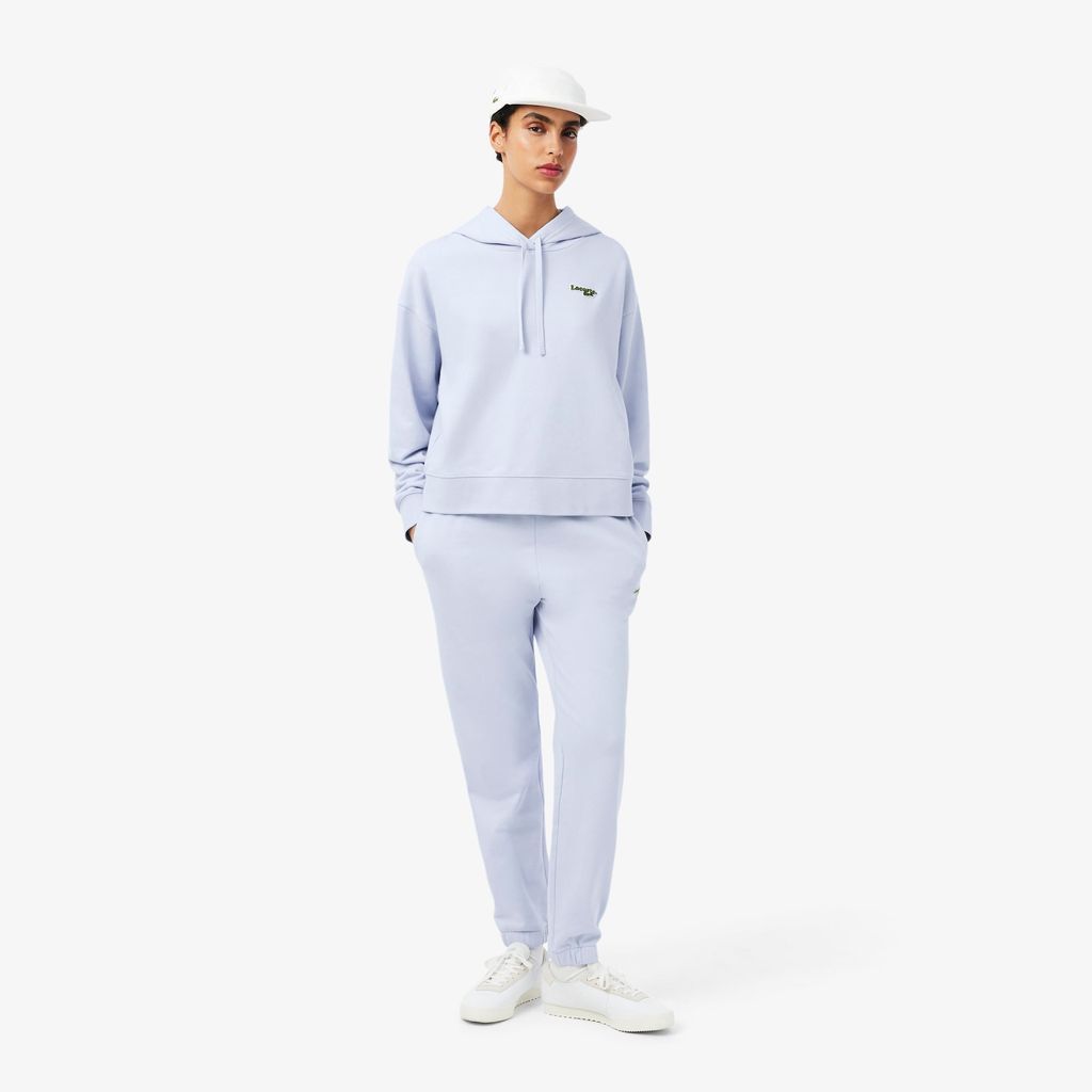 Quần Nỉ Lacoste Nữ Ống Đứng Có Logo