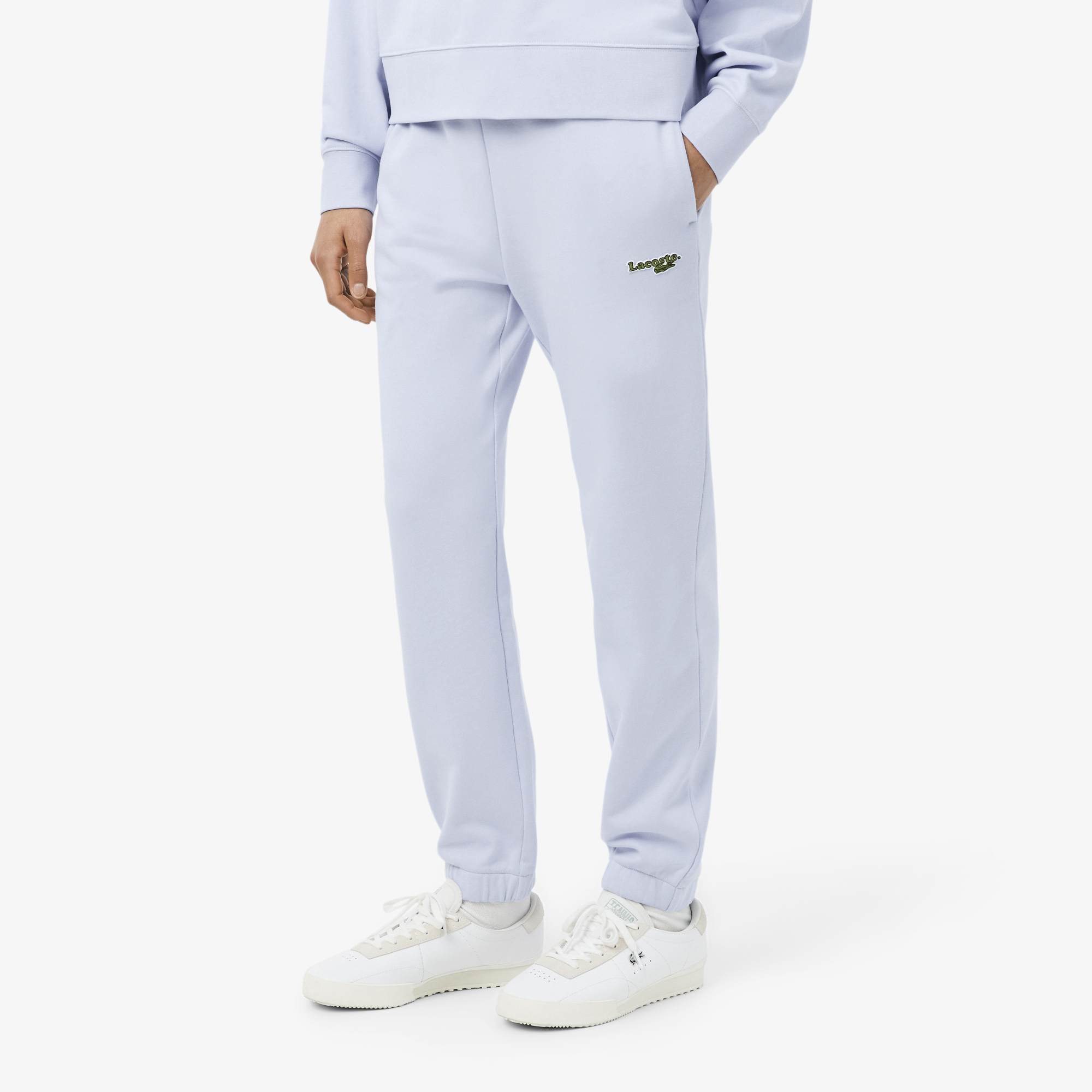 Quần Nỉ Lacoste Nữ Ống Đứng Có Logo