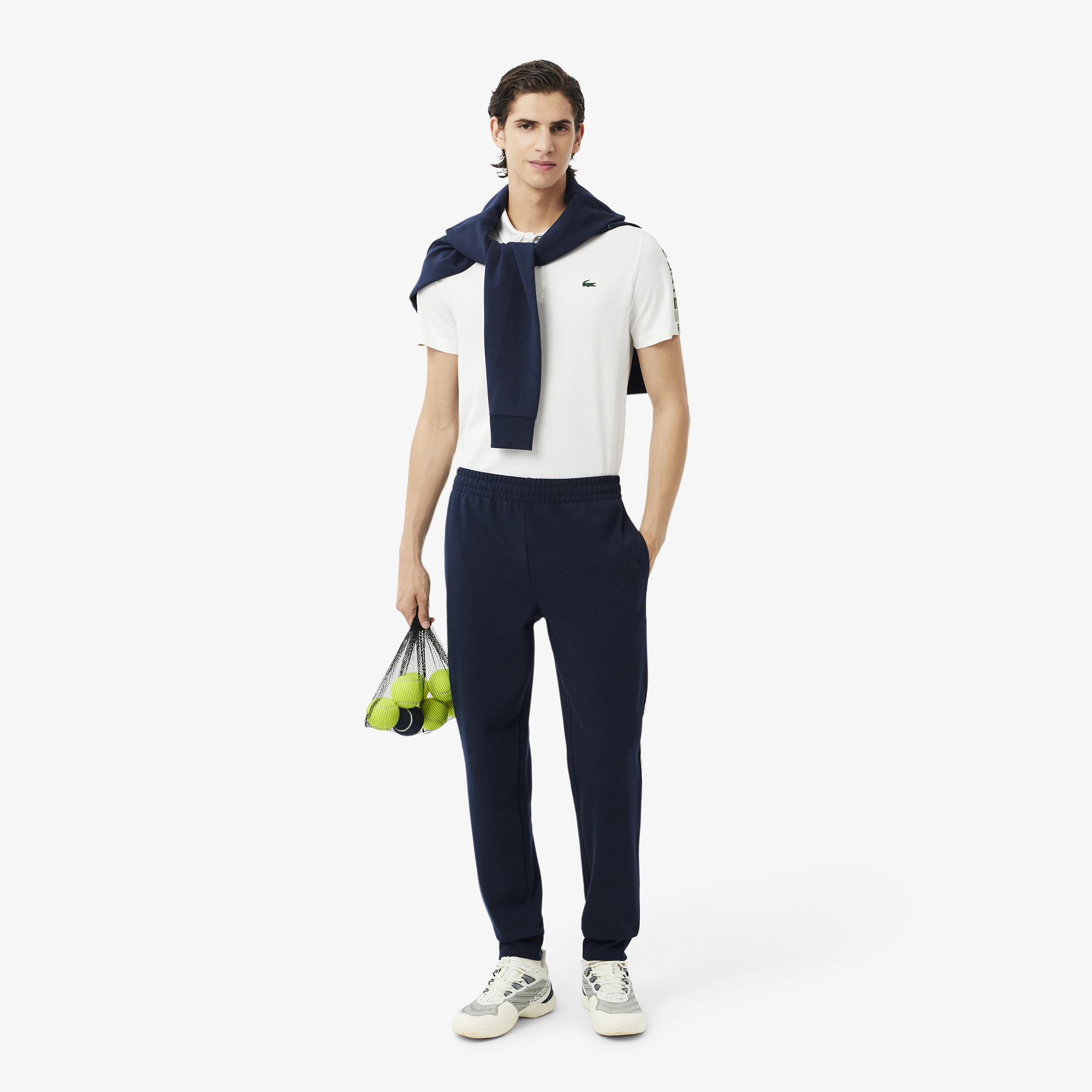 Quần Tennis Lacoste Nam Sọc Logo Tennis