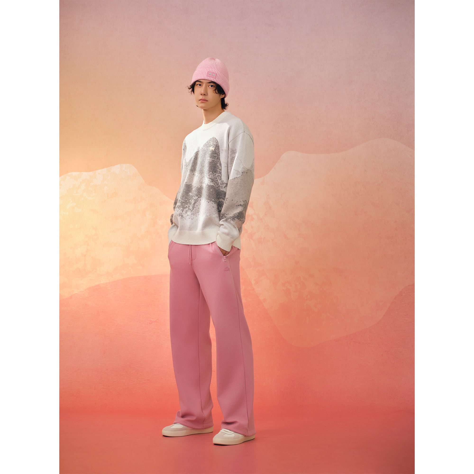 Quần Nỉ Lacoste Nam Ống Đứng From Yibo