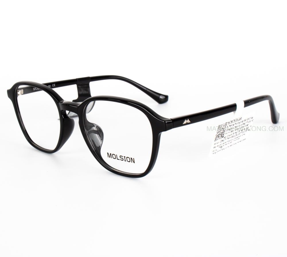  GỌNG KÍNH MOLSION MN5003_B10C NHỰA ACETATE KIỂU TRÒN OVAL NAM, NỮ 