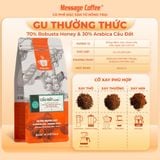 Cà phê nguyên chất Cầu Đất Blend rang mộc 100% thơm quyến rũ hậu ngọt đắng đầm dùng pha máy - pha phin từ Message Coffee 