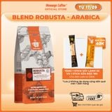  Cà phê nguyên chất Blend Robusta - Arabica rang mộc đậm đà thơm nồng dùng pha phin hoặc pha máy ngon từ Message Coffee 