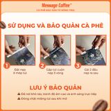  Cà phê DECAF cao cấp - Cafe robusta tách cafeine, ít đắng, dành cho người nhạy cảm với cafeine, không mất ngủ gói 200gr 