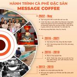  Cà phê nguyên chất Cầu Đất Blend rang mộc 100% thơm quyến rũ hậu ngọt đắng đầm dùng pha máy - pha phin từ Message Coffee 
