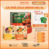  Cà phê Cold Brew túi lọc Arabica Cầu Đất tiện lợi một bước pha chế cho người bận rộn từ Message Coffee hộp 10 túi x 20gr 