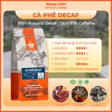  Cà phê hạt DECAF ROBUSTA - Cafe ít đắng, ít Caffeine gói 10KG | Cà phê giá sỉ dành cho chủ quán từ Message Coffee 