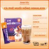  Cà phê Muối Hồng Himalaya hòa tan đậm đà từ Message Coffee, đặc sản cafe Huế thơm ngon tiện lợi, hộp 10 gói x 18gr 