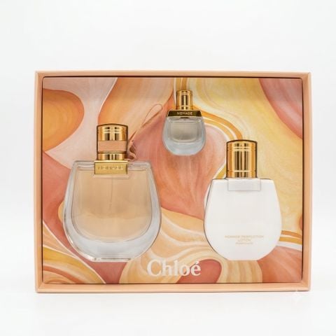 Bộ Quà Tặng Nước Hoa Nữ Chloé Nomade EDP Giftset (75ml + 5ml + Lotion 100ml)