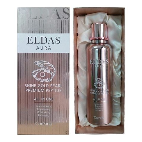 Tinh Chất Tế Bào Gốc Eldas Aura Coreana Shine Gold Pearl Premium Peptide