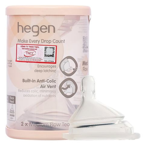 Bộ 2 Núm ti Hegen size Extract Flow từ 0 – 1 tháng
