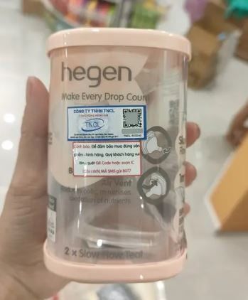 Bộ 2 Núm ti Hegen size S từ 1 – 3 tháng
