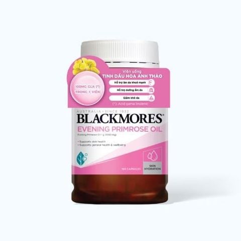 Tinh dầu hoa anh thảo Blackmores Evening Primrose Oil hỗ trợ nội tiết tố nữ (Chai 190 viên)
