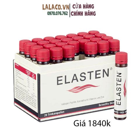 [HÀNG CTY - 28 ống x 25ml - có tách lẻ ] Collagen Elasten Dưỡng Da Đức Giúp Da Căng Mịn, Chống Lão Hóa, Tóc Chắc Khỏe