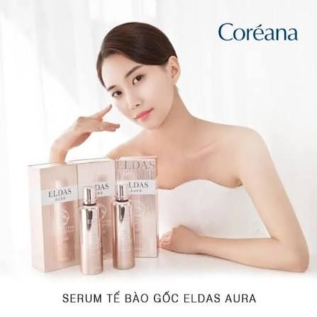 Tinh Chất Tế Bào Gốc Eldas Aura Coreana Shine Gold Pearl Premium Peptide