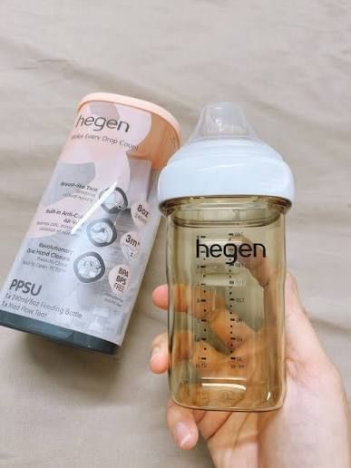 Bình sữa Hegen PPSU 330ml núm ti size L trên 6 tháng