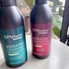 Cặp dầu gội xả SpaPharma Keratin 1000ml/chai Giải pháp cho mái tóc suôn mượt chắc khỏe