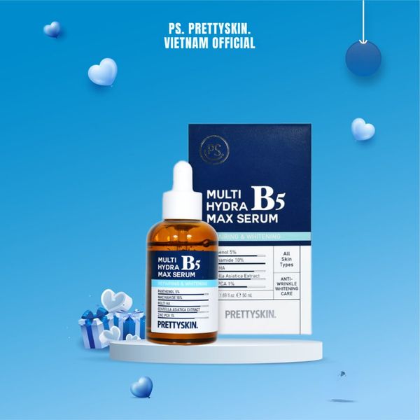Serum giúp phục hồi dưỡng sáng B5 Prettyskin 50ml