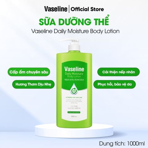 Sữa Dưỡng Thể Dưỡng Ẩm Cao C2Y Vaseline Daily Moisture/Double Moisture/Smoothing Body Lotion 1000ml