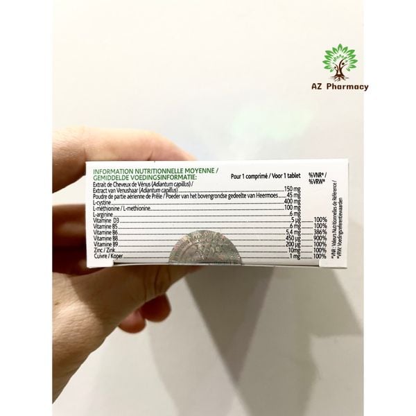 Viên uống giúp giảm rụng, kích thích mọc tóc Arkopharma Forcapil Anti-chute (hộp 30 viên) của Pháp
