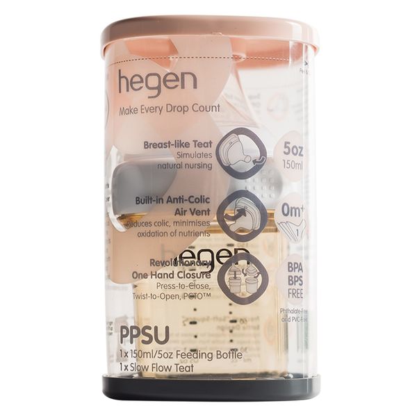 Bình sữa cao cấp PPSU Hegen 150ml (1-3M)