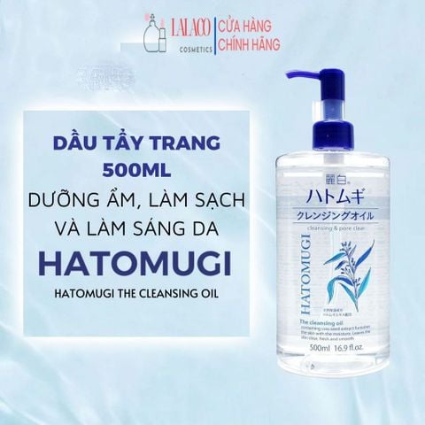 Dầu Tẩy Trang Dưỡng Ẩm Hatomugi Cleansing & Pore Clear The Cleansing Oil 500ml