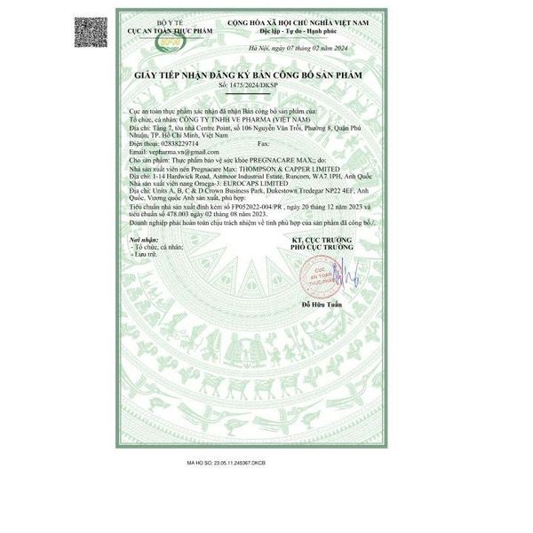 Viên bổ sung vitamin và khoáng chất cho phụ nữ mang thai Pregnacare Max Vitabiotics (84 viên)