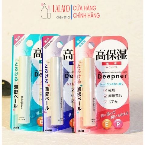 Son dưỡng môi chống nắng Omi, son dưỡng lên màu tự nhiên Omi Menturm Tint Lip SPF20/PA++ Nhật Bản