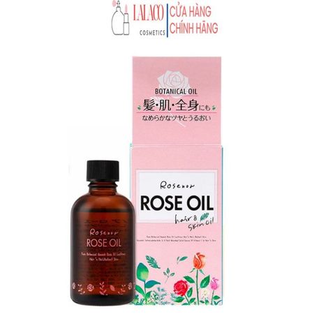 Dầu hoa hồng Rose Oil Nhật Bản 60ml Dầu dưỡng ủ tóc dưỡng da dưỡng móng phục hồi và dưỡng ẩm tóc