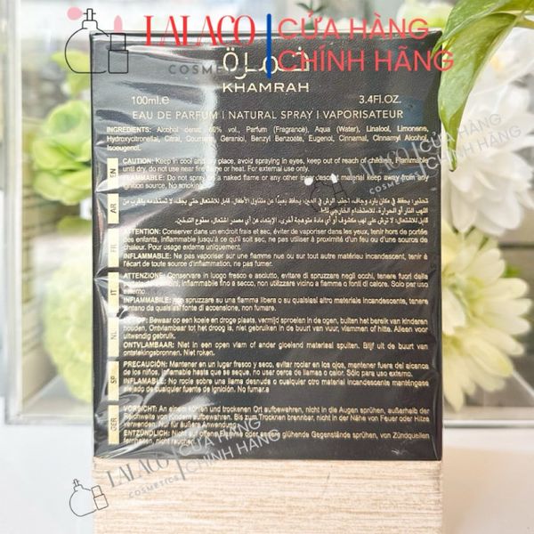 Nước Hoa Unisex Lattafa Perfumes Khamrah EDP 100ml