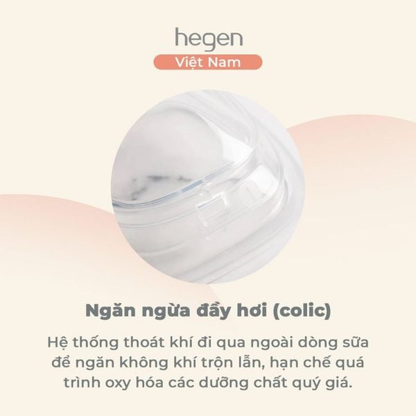Bộ 2 núm ti Hegen đủ size S, M, L từ sơ sinh đến 6 tháng, Extract Flow, dùng thức ăn sệt