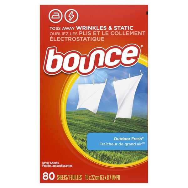 Giấy Thơm Quần Áo Bounce Dùng Cho Máy Sấy Outdoor Fresh 80 Tờ