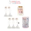 Bộ 2 núm ti Hegen đủ size S, M, L từ sơ sinh đến 6 tháng, Extract Flow, dùng thức ăn sệt