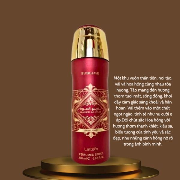 Xịt Thơm Body Armaf & Lattafa – Le Parfait, Club De Nuit, Sublime 200ml