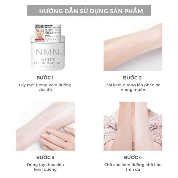 Kem dưỡng NMN Trắng Da Chống Lão Hóa Nâng Cơ Nhật Bản - Hộp 245g