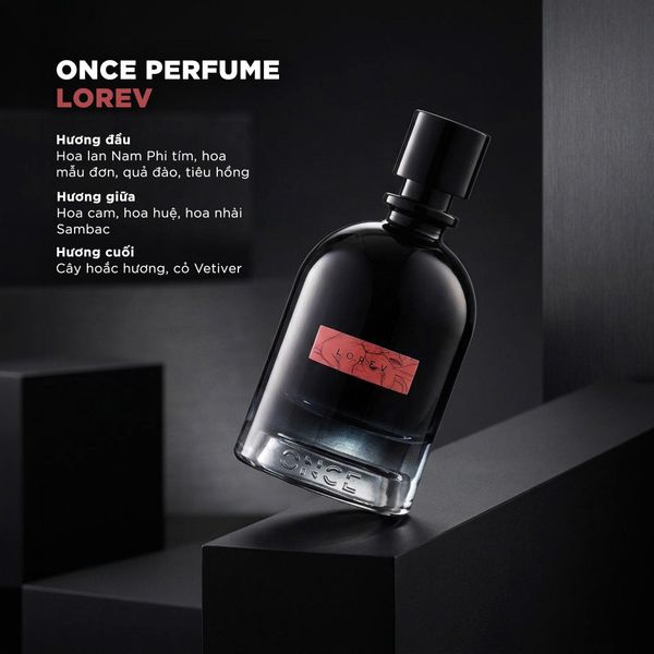 Nước Hoa Unisex Once Lorev EDP 100ml - Hương Hoa Huệ Trắng, Quyến Rũ, Sang Trọng