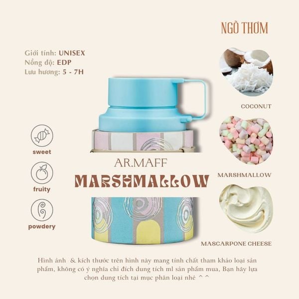 Nước Hoa Unisex Armaf Odyssey Marshmallow Gourmand Edition Eau De Parfum Spray 100ml