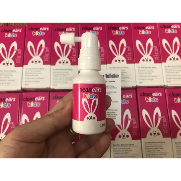 Xịt tan ráy Tai Cleanears Kids 30ml cho bé (CHÍNH HÃNG)