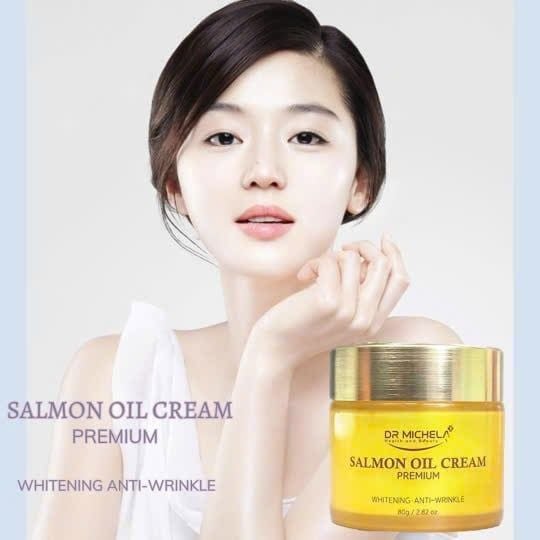 Kem Dưỡng Trắng Da Cá Hồi Salmon Oil Cream Dr Michela Hàn Quốc Hũ 80Gr