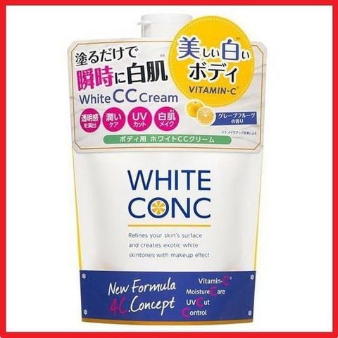Sữa dưỡng thể trắng da White Conc Body Cc Cream Vitamin C 200g - Nhật Bản