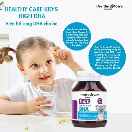 Viên uống bổ sung DHA Healthy Care Kids High Strength DHA
