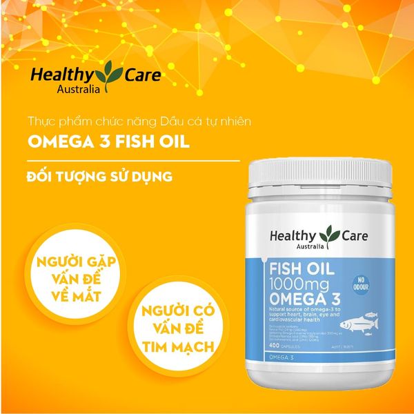 Viên uống dầu cá Omega-3 Healthy Care 400 Viên