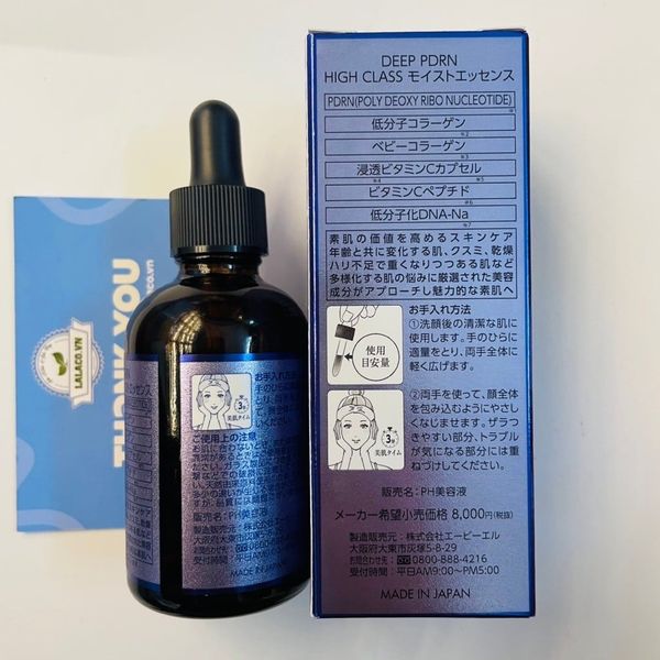 Tinh chất dưỡng da Deep PDRN high Class Moist, cấp ẩm ngừa lão hóa 60ml