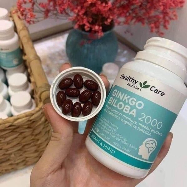Thực Phẩm Bảo Vệ Sức Khỏe Healthy Care Ginkgo Biloba 2000 Hộp 100 Viên