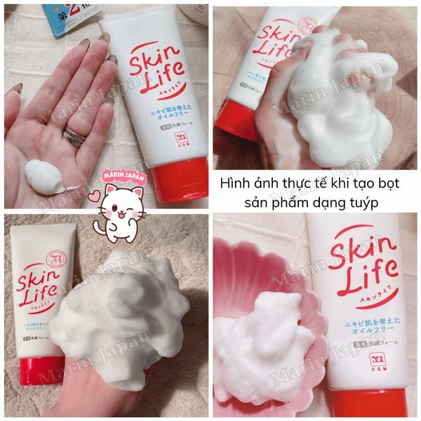 Sữa Rửa Mặt, Nước Hoa Hồng Skin Life Chính Hãng - Dành Cho Da Dầu Mụn, Da Nhạy Cảm Nhật Bản