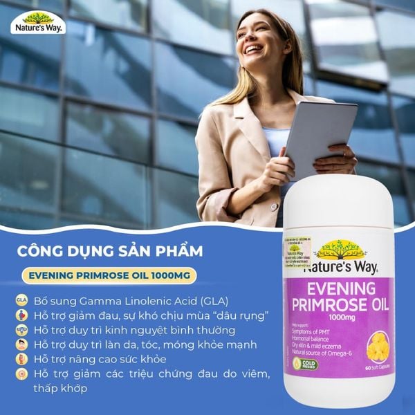 [CHÍNH HÃNG] Viên uống nội tiết tinh dầu hoa anh thảo Blackmores Evening Primrose Oil hộp 190 viên