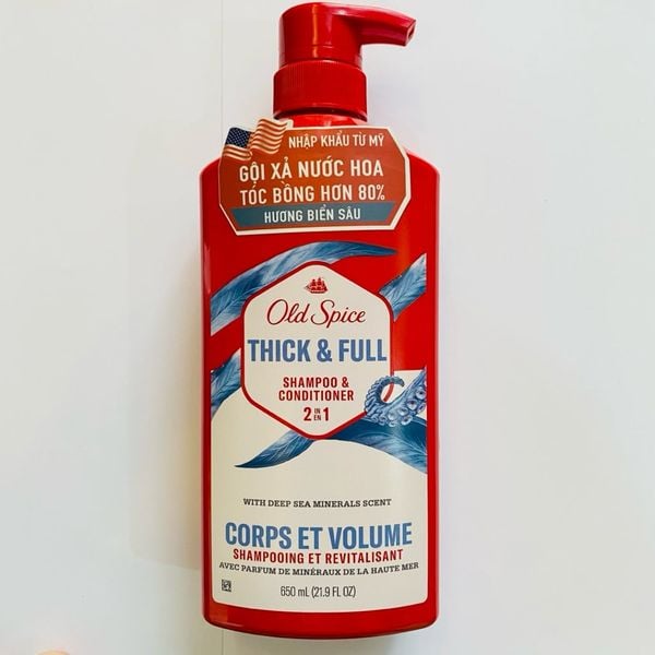 Dầu Gội Xả Old Spice Bearglove 650ml